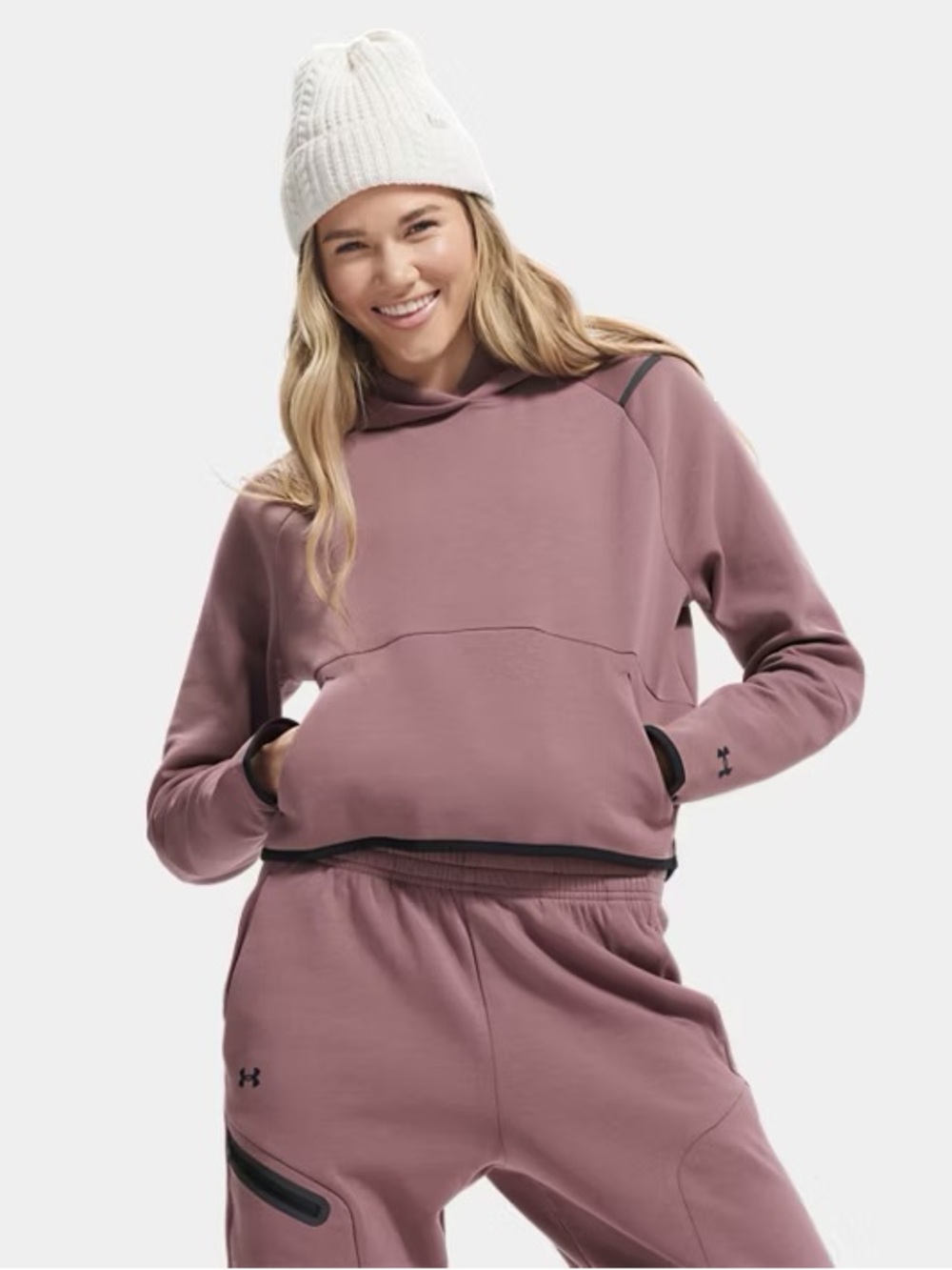 Under Armour Women's Dusty Mauve Pullover Hoodie